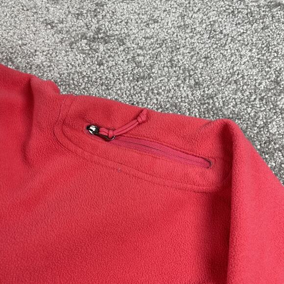 Columbia Jacket Womens 1X Fleece Zip Up Pockets Outdoors Hiking Coral Pink - Picture 8 of 14